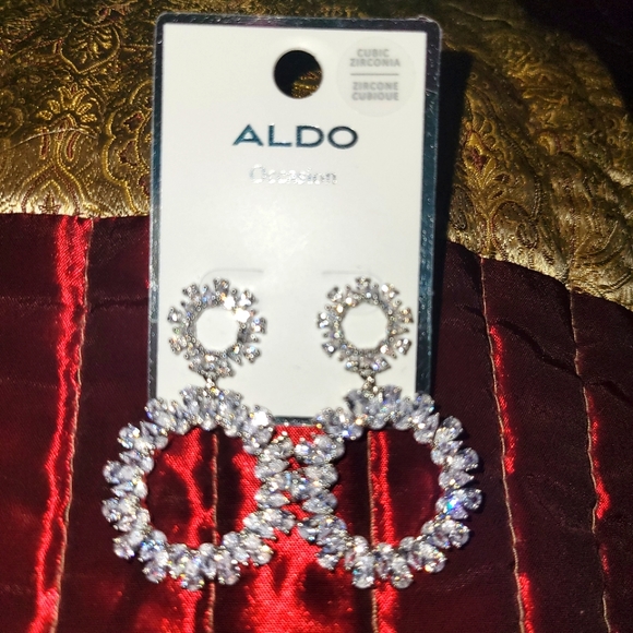Aldo Sparkling CZ Chandelier Earrings - Picture 3 of 5